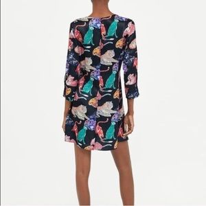zara dress tiger print